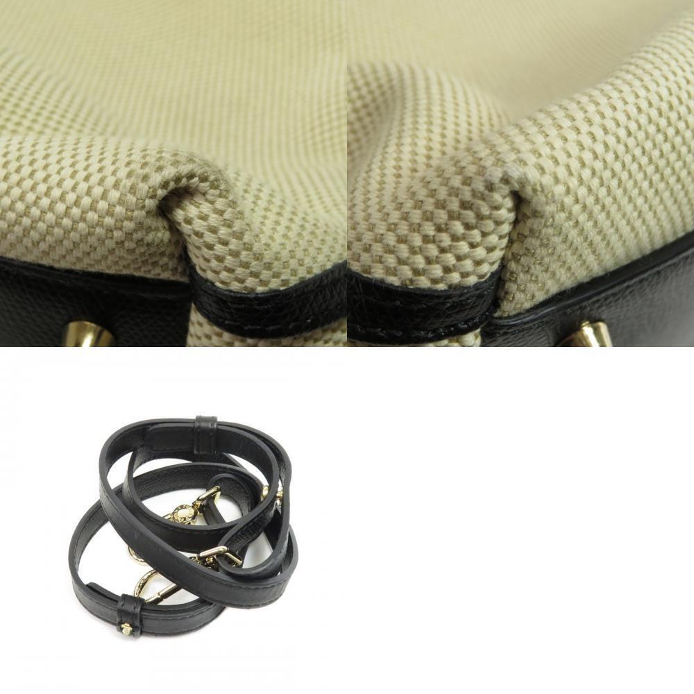 Furla Piper Two Tone Handbag Canvas Leather - Picture 10 of 10